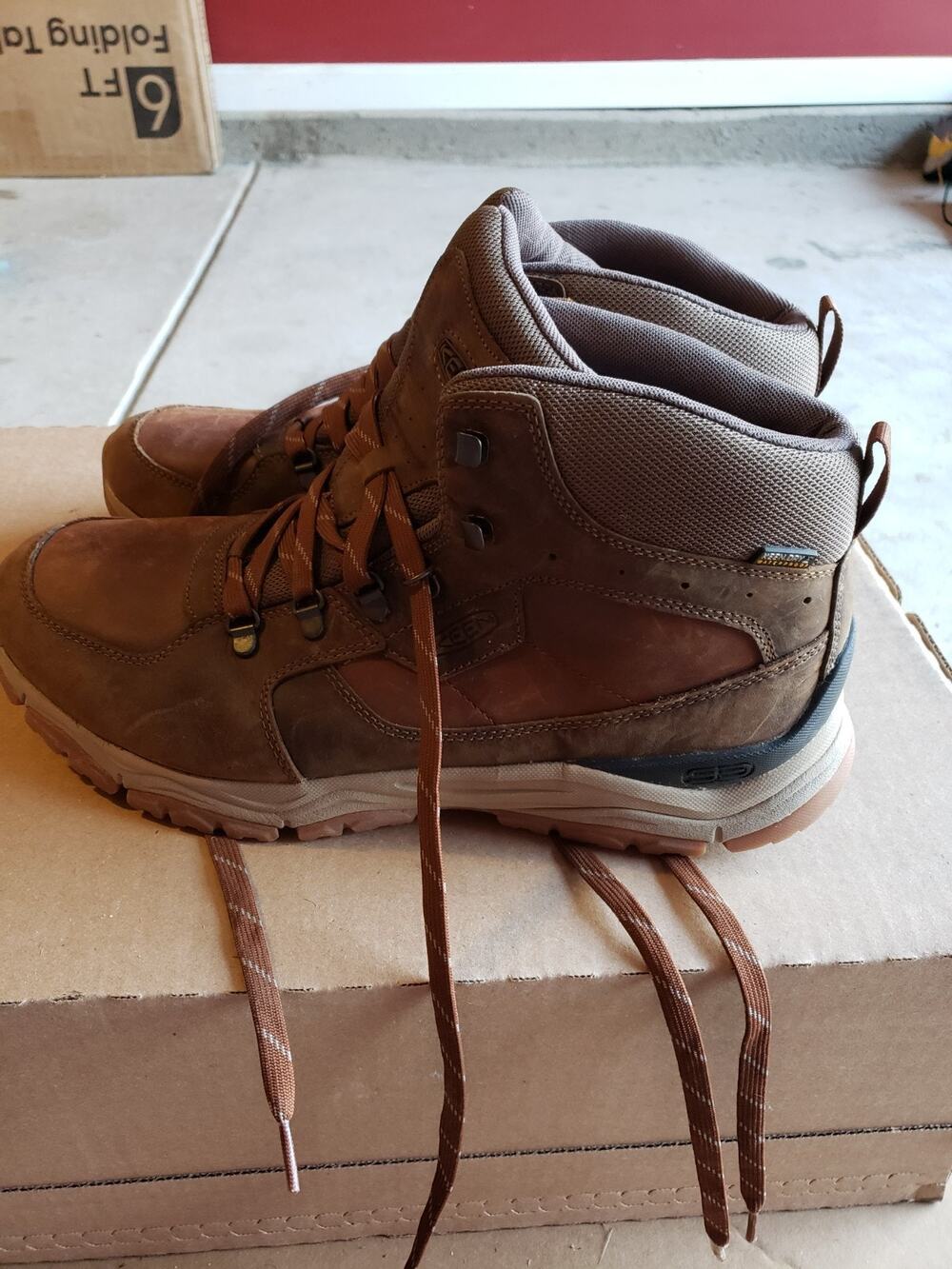 Keen Innate Leather Mid Waterproof Boots Size 15 Mens Brown Hiking Trail 1021626